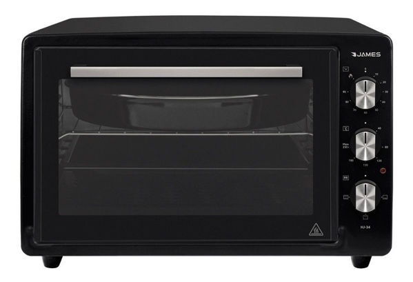 Imagen de Horno De Mesa Eléctrico James Hj 34 34l Negro Sensacion
