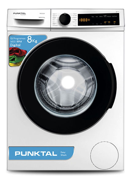 Imagen de Lavarropas Punktal Pk-18 Lav 8kg 1400rpm Blanco Kirkor