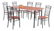 Imagen de Juego Comedor Cocina Madera Metal 6 Sillas.sensacion