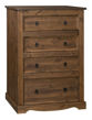 Imagen de Comoda Cajonera Dormitorio 4 Cajones Madera Pino 25 Mm Sensa
