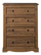 Imagen de Comoda Cajonera Dormitorio 4 Cajones Madera Pino 25 Mm Sensa