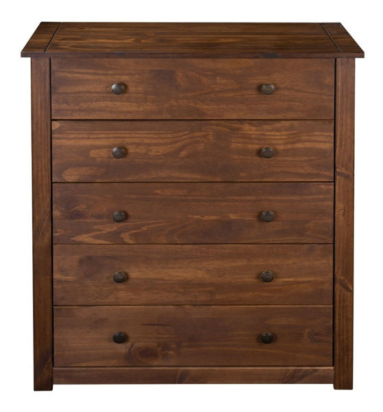Imagen de Comoda Cajonera 5 Cajones Panama Madera Maciza Pino Sensacio
