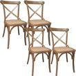 Imagen de Promo 4 Sillas Vienesa Madera Ratan Comedor Living Sensacion