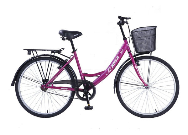Imagen de Bicicleta Rodado 26 Dama S/cambios La Sensación Color Fucsia
