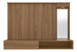 Imagen de Panel Rack Multifuncion Con Espejo/ Luz Modelo Hit Sensacion Color Canela