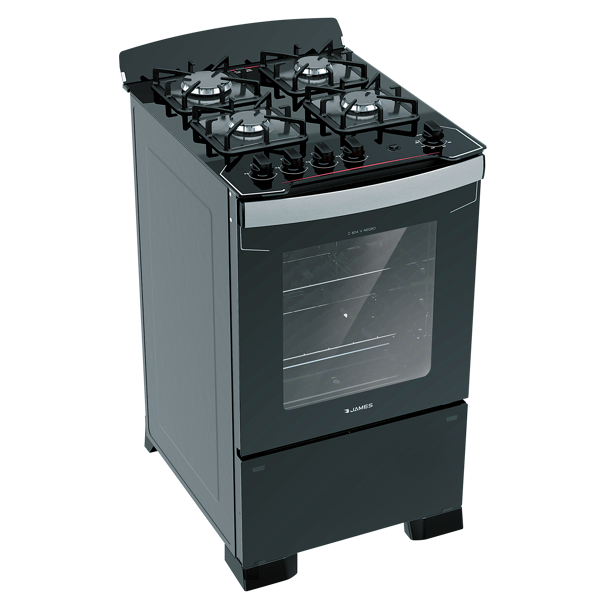 Imagen de Cocina A Gas James Con Mesa De Vidrio C 804 V