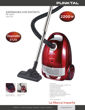 Imagen de ASPIRADORA PUNKTAL 2200W PK-9670