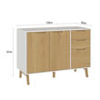 Imagen de BAJO MESADA 1702 BLANCO WOOD