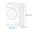 Imagen de Lavarropas James Inverter Lr 8140 De 8 Kg