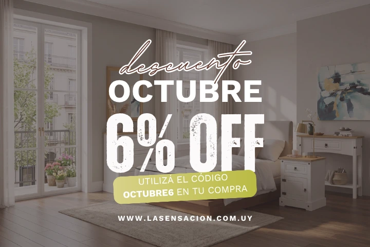 6% ofoo por octubre Descuento octubre