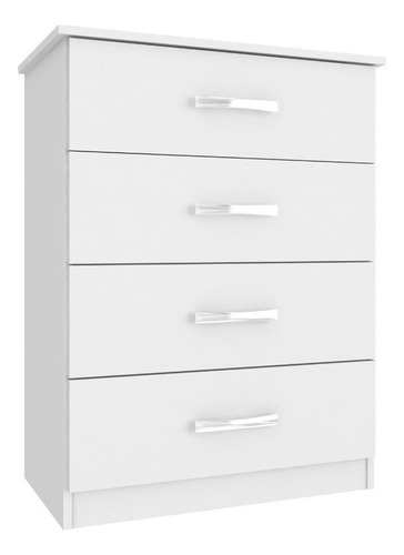 Cajonera 4 Cajones Blanco La Sensacion Mdf Moderna - Galería 1