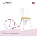 Silla De Comedor Lumax Tolix Madera Con Estructura - Galería 5