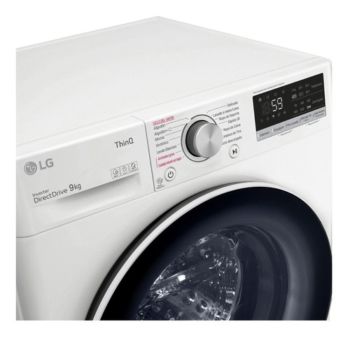 Lavasecarropas Frontal Inverter LG 9kg Wd9wvc4s6 C - Galería 3