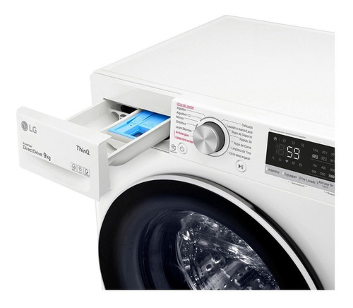 Lavasecarropas Frontal Inverter LG 9kg Wd9wvc4s6 C - Galería 4