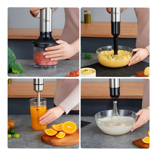Mixer 4 En 1 Midea 1200w Picadora Batidora Procesa - Galería 4