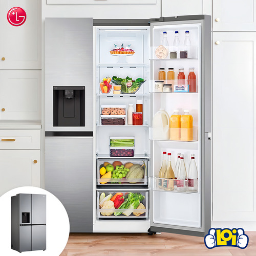 Heladera Con Freezer Inverter LG Gs66spp 591l Plat - Galería 6