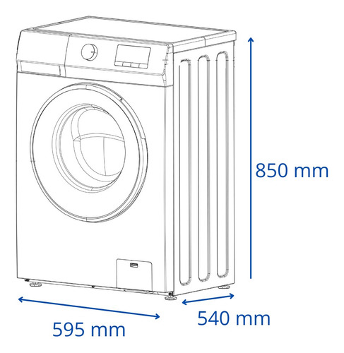 Lavarropas James Inverter Lr 8140 Inv Blanco 8kg - Galería 1