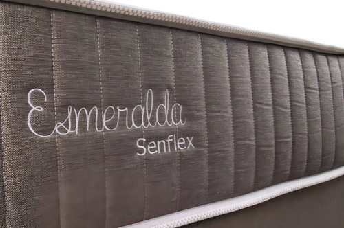 Colchon Senflex Esmeralda Queen Size Con Resorte P - Galería 1