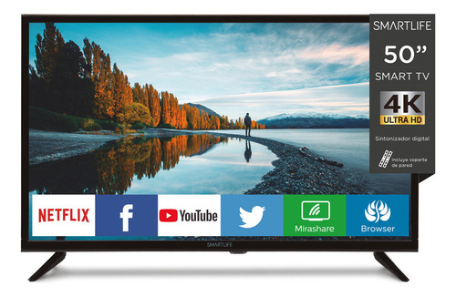 Smart Tv Smartlife Led Uhd 50  Sl-tv50uhdw La Sens - Galería 7