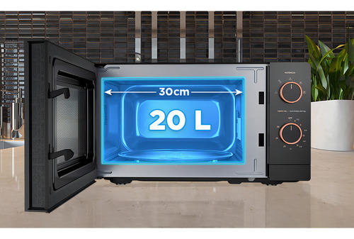 Microondas 20l Midea Inverter Negro Mmop01mz-mmpfb - Galería 5