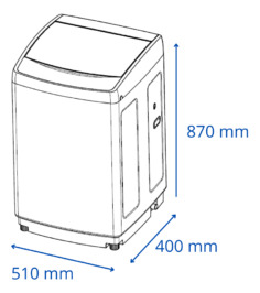 Lavarropa James Lr Top 076 La Sensacion Blanco - Galería 1
