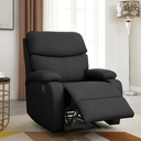 Sofa Recliner 1 Cuerpo Divino Modelo Inti Negro - Galería 1