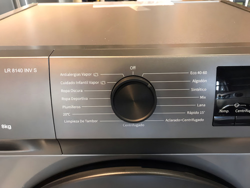 Lavarropas James Inverter Lr 8140 Inv Inv S 8kg Si - Galería 4