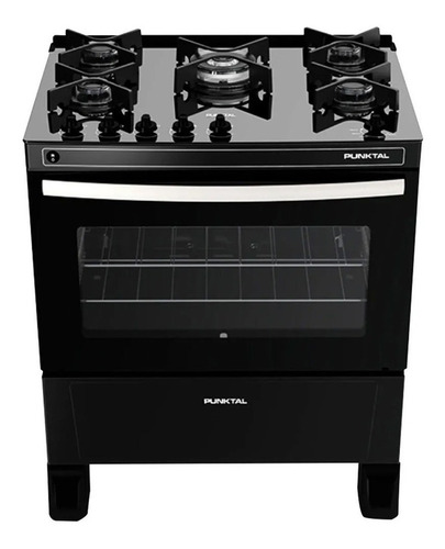 Cocina Punktal Pk-gl5b Glass 5 Color Negro Gas Neg - Galería 1