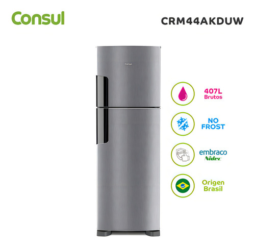 Heladera Con Freezer Consul Crm44akduw Color Inox  - Galería 1