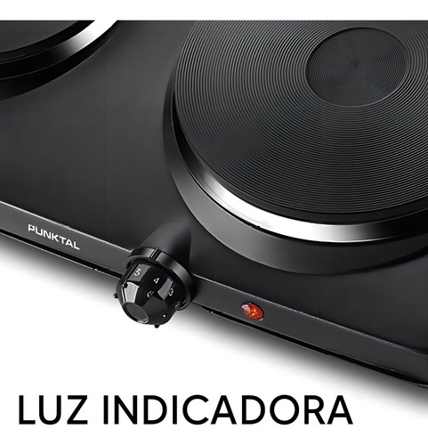 Anafe Punktal Pk-pc 02n 2 Discos Termostato Color  - Galería 2