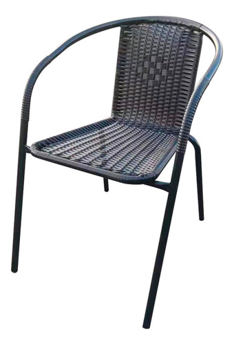 Silla Ratan Negra Bighouse 4 Unidades - Galería 4