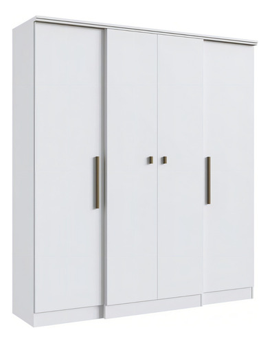 Armario Doble Miami Con 4 Puertas Blanco - Doripel - Galería 1
