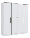 Armario Doble Miami Con 4 Puertas Blanco - Doripel - Galería 1