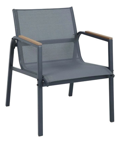 Set De Terraza Exterior Valencia 1+2 Sillas Gris - Galería 1