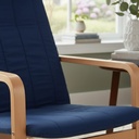 Divino Silla Flex Tela Color Negro Azul - Galería 1