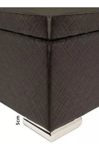 Cama Box Baul Para Sommier Somier 1 Plaza Sensacio - Galería 3