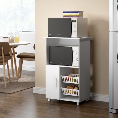 Frutero Con Espacio Para Horno Y Micro Senflex Bla - Galería 1