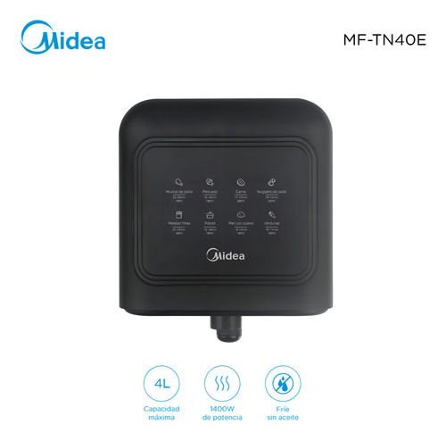 Freidora Sin Aceite Midea 4l Mf-tn40e Color Negro - Galería 4