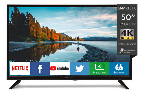 Televisor Led Smart Tv Smartlife 50 Sl-tv50uhdw 4k - Galería 7