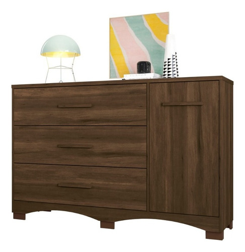 Comoda Cajonera Con Puerta Gran Tamaño Napoles Sen - Galería 1