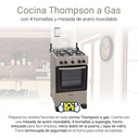 Cocina A Gas Thompson Cth 1000 Titanium Con Termoc - Galería 4