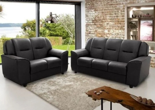 Sofa Sillon Sen Home Con 2 Cuerpos Color Negro - Galería 1