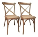 2 Sillas Vienesa Madera Ratan Comedor Living Sensa - Galería 1