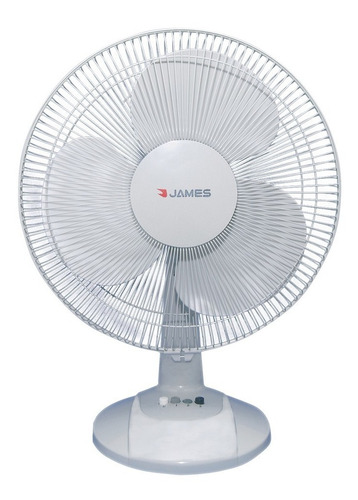 [02090230] Ventilador De Mesa James Diametro 23cm Vmj9a - Cantidad De Aspas 3 Estructura Blanco Aspas Blanco Diámetro 9   Material De Las Aspas Plástico 22.86 Cm
