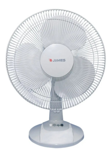 Ventilador De Mesa James Vmj 9a Silencioso Con Oscilación Y 2 Velocidades 22.86 Cm Blanco 3