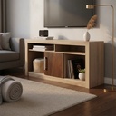 Rack Para Tv Senhome Royal Marrón Cedro/teka Mdp 135cm Hasta 43 Pulgadas