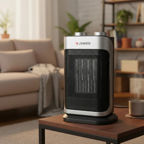 Caloventilador James Cvton 1500 Ptc - 1500 W Sensacion Gris