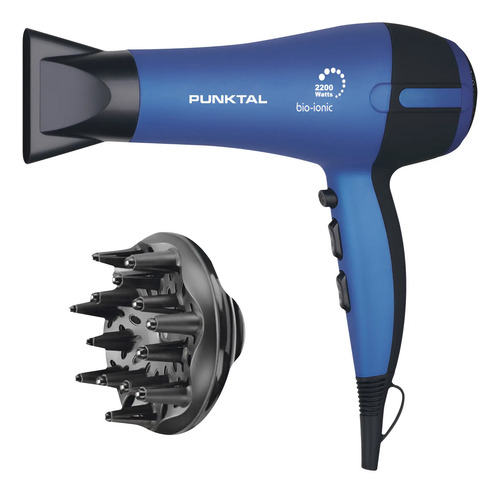Secador De Cabello Punktal Pk-2200 Ion Sensación Violeta/negro