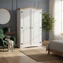 Placard Corona 2 Puertas Madera Blanco