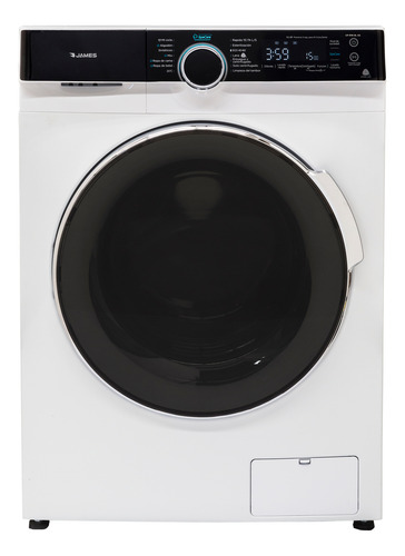 Lavarropas James Lr 1016 10,5kgs Bl Carga Frontal Sensacion